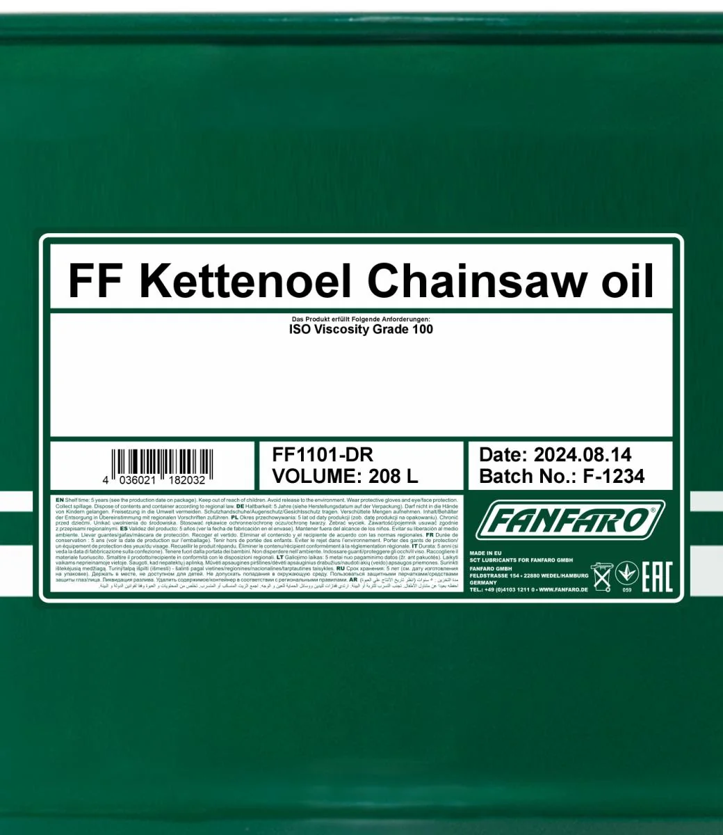 FANFARO - FF1101DR - Chain Oil 208L