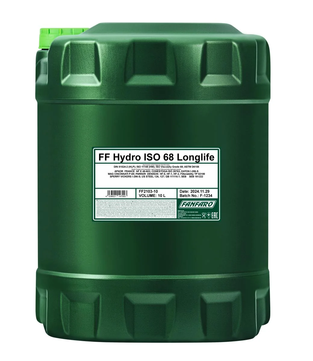 FANFARO - FF210310 - Hydro ISO 68 LONGLIFE 10L