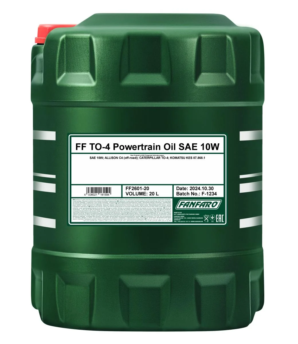 FANFARO - FF260120 - TO-4 Powertrain Oil SAE 10W 20L
