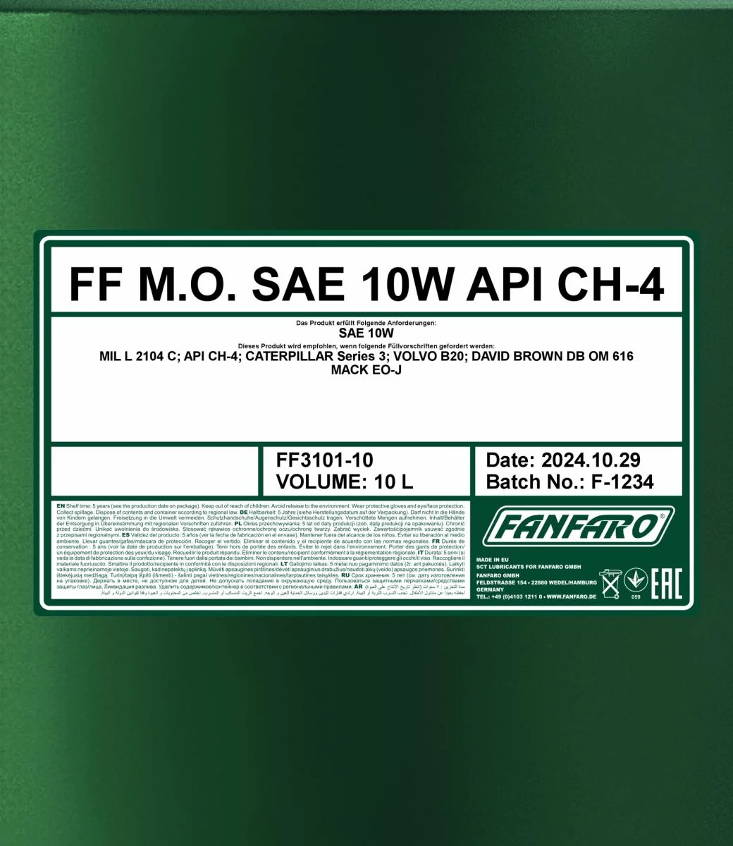 FANFARO - FF310110 - M.O. SAE 10W 10L