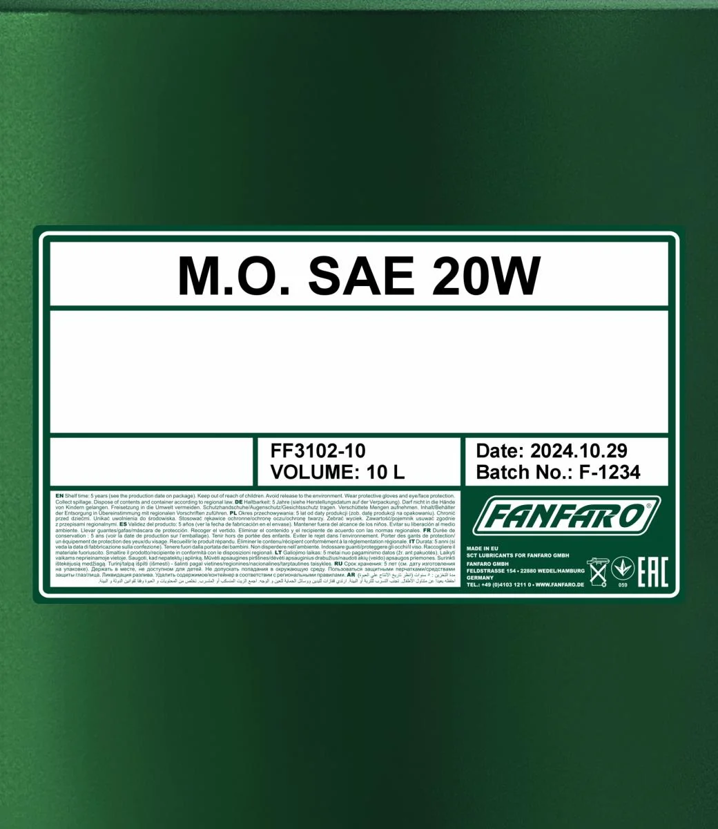 FANFARO - FF310210 - M.O. SAE 20W 10L