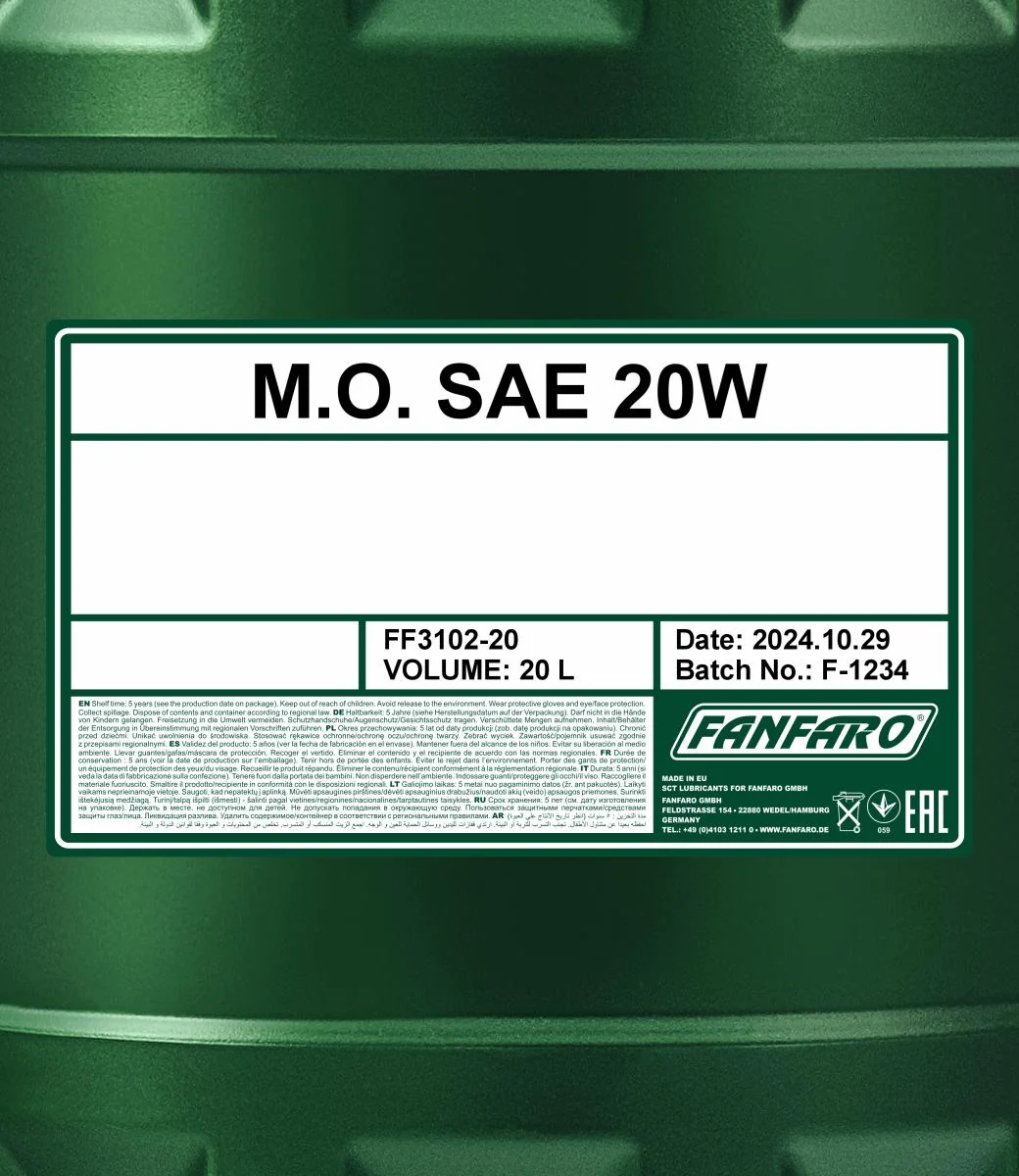 FANFARO - FF310220 - M.O. SAE 20W 20L