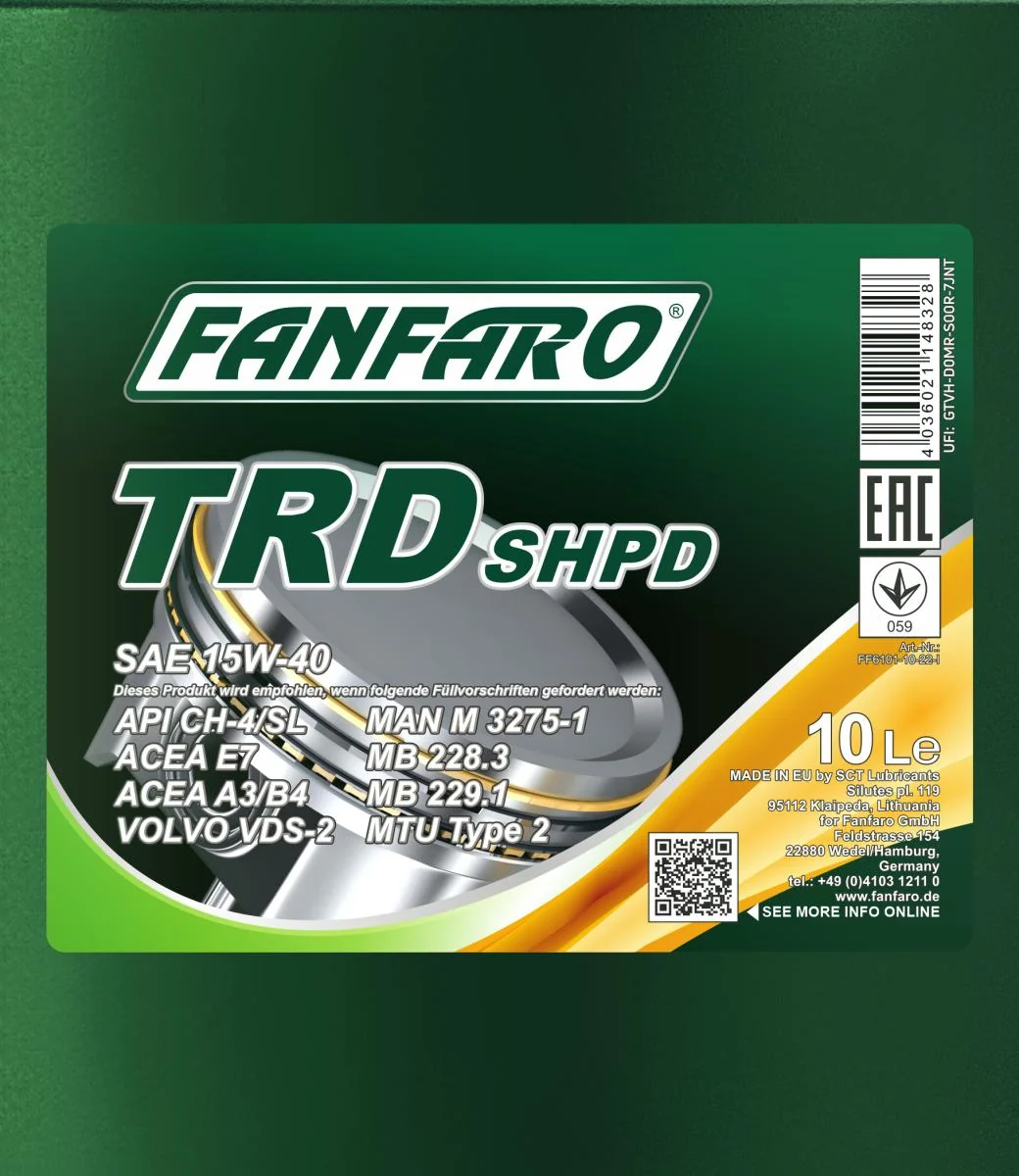 FANFARO - FF610110 - TRD SHPD 15W-40 10L