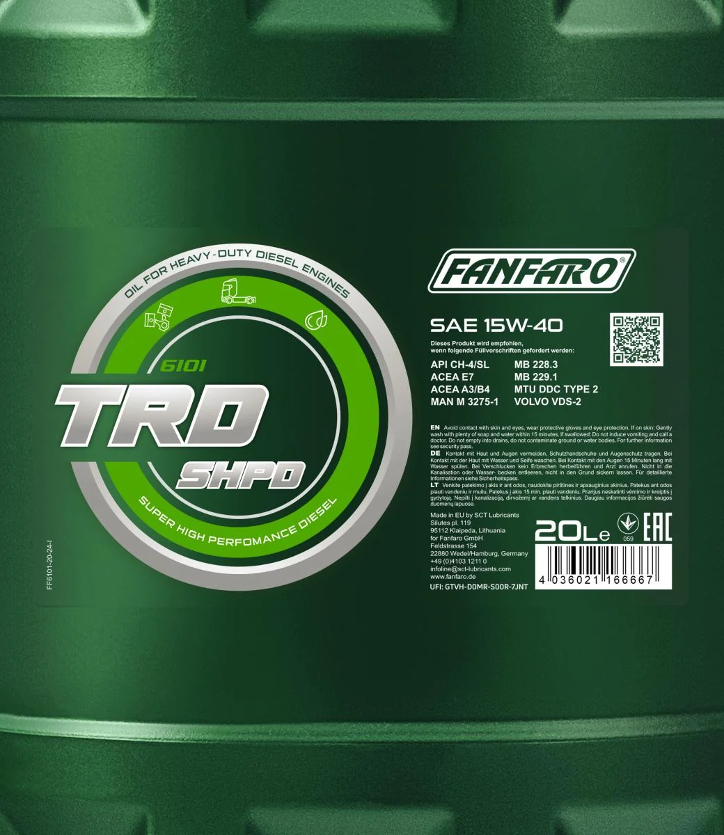 FANFARO - FF610120 - TRD SHPD 15W-40 20L