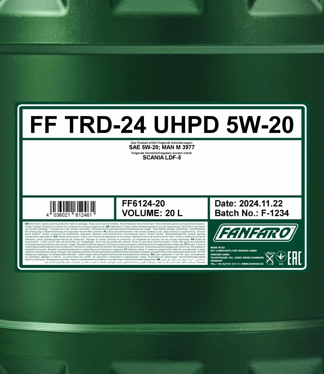 FANFARO - FF612420 - TRD-24 UHPD 5W-20 20L