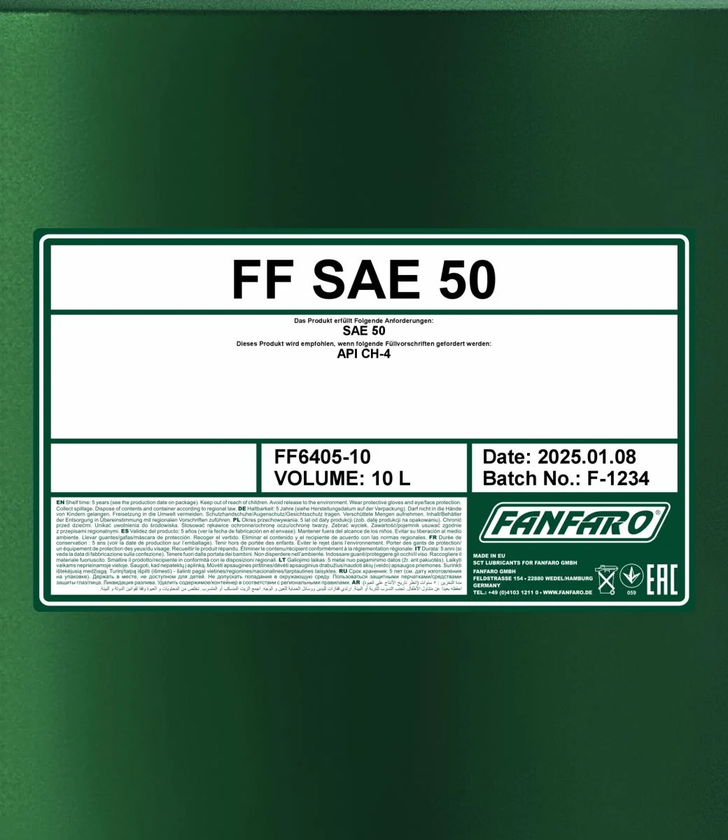 FANFARO - FF640510 - SAE 50 10L