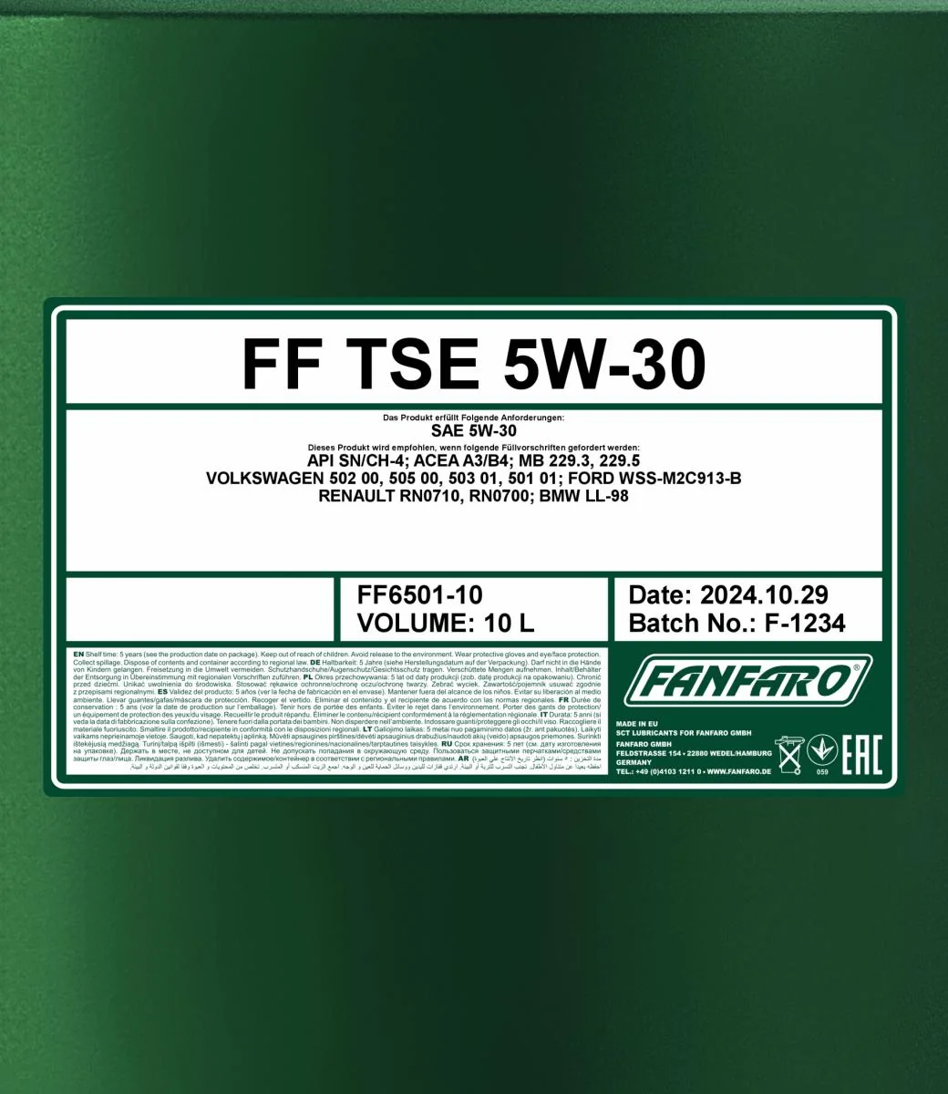 FANFARO - FF650110 - TSE 5W-30 10L