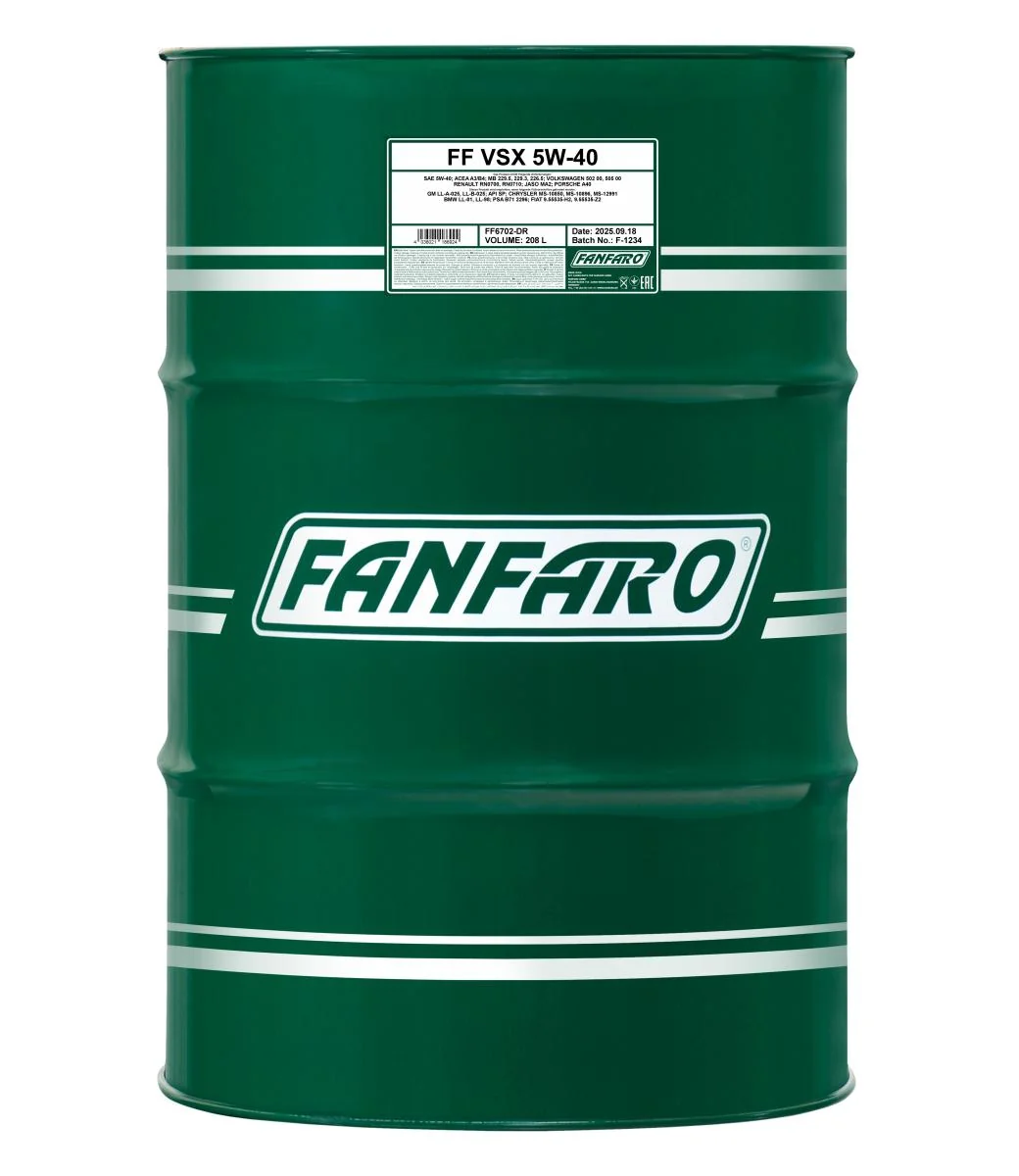 FANFARO - FF6702DR - VSX 5W-40 208L