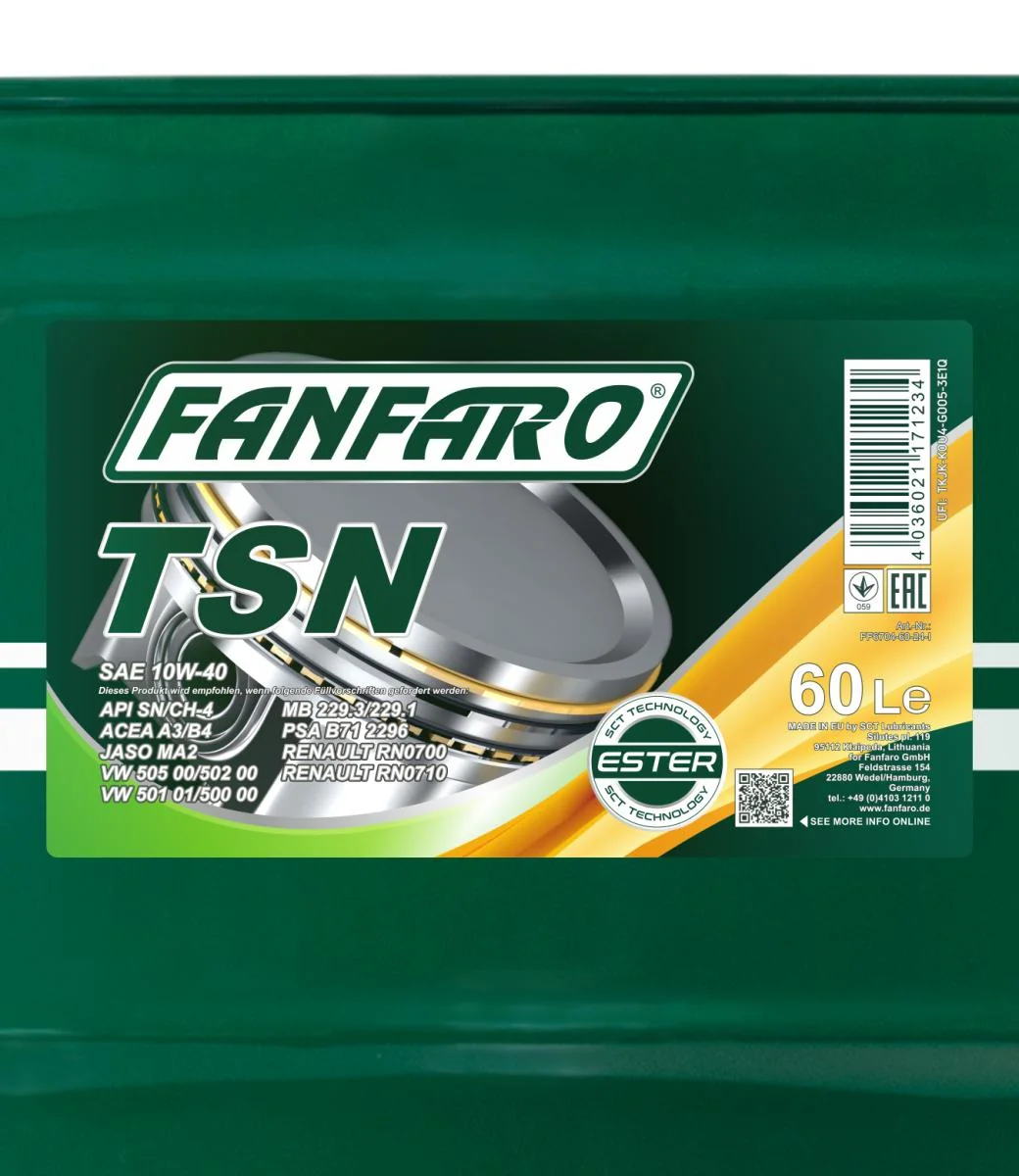 FANFARO - FF670460 - TSN 10W-40 60L