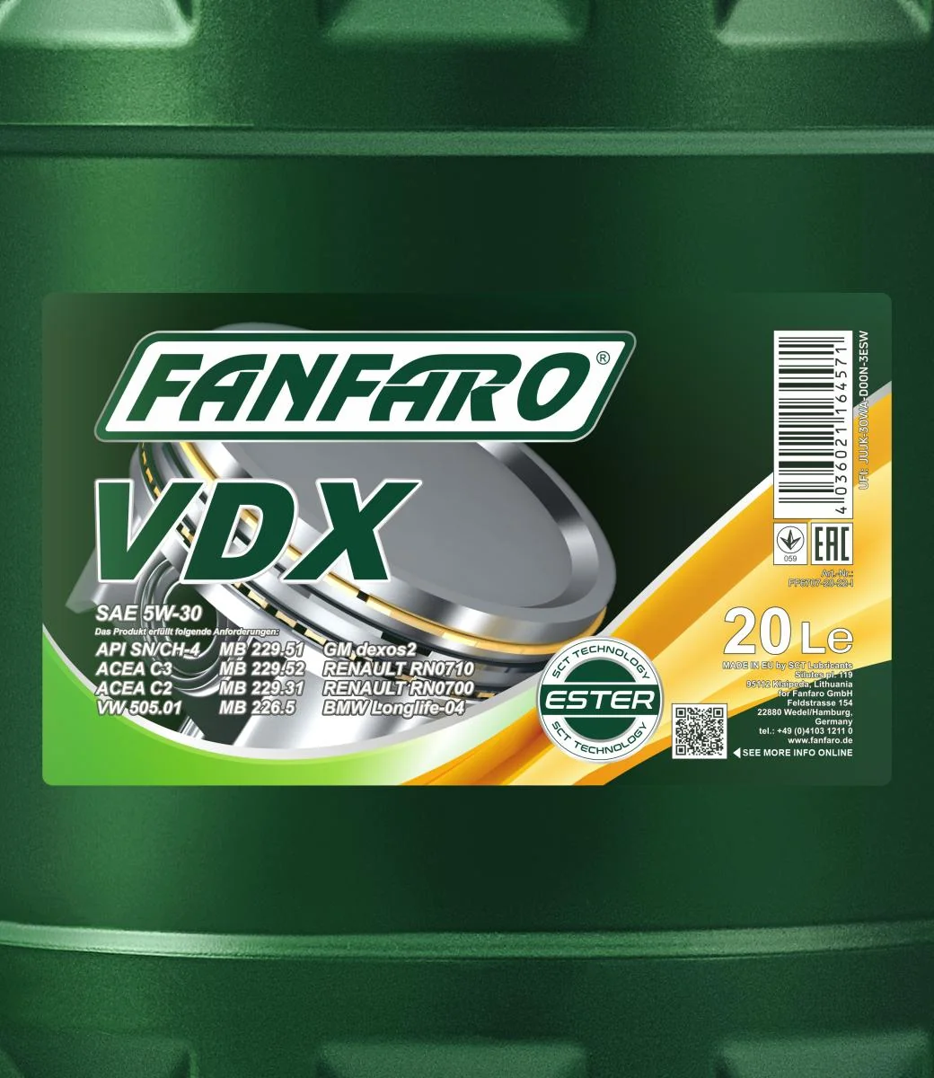 FANFARO - FF670720 - VDX 5W-30 20L