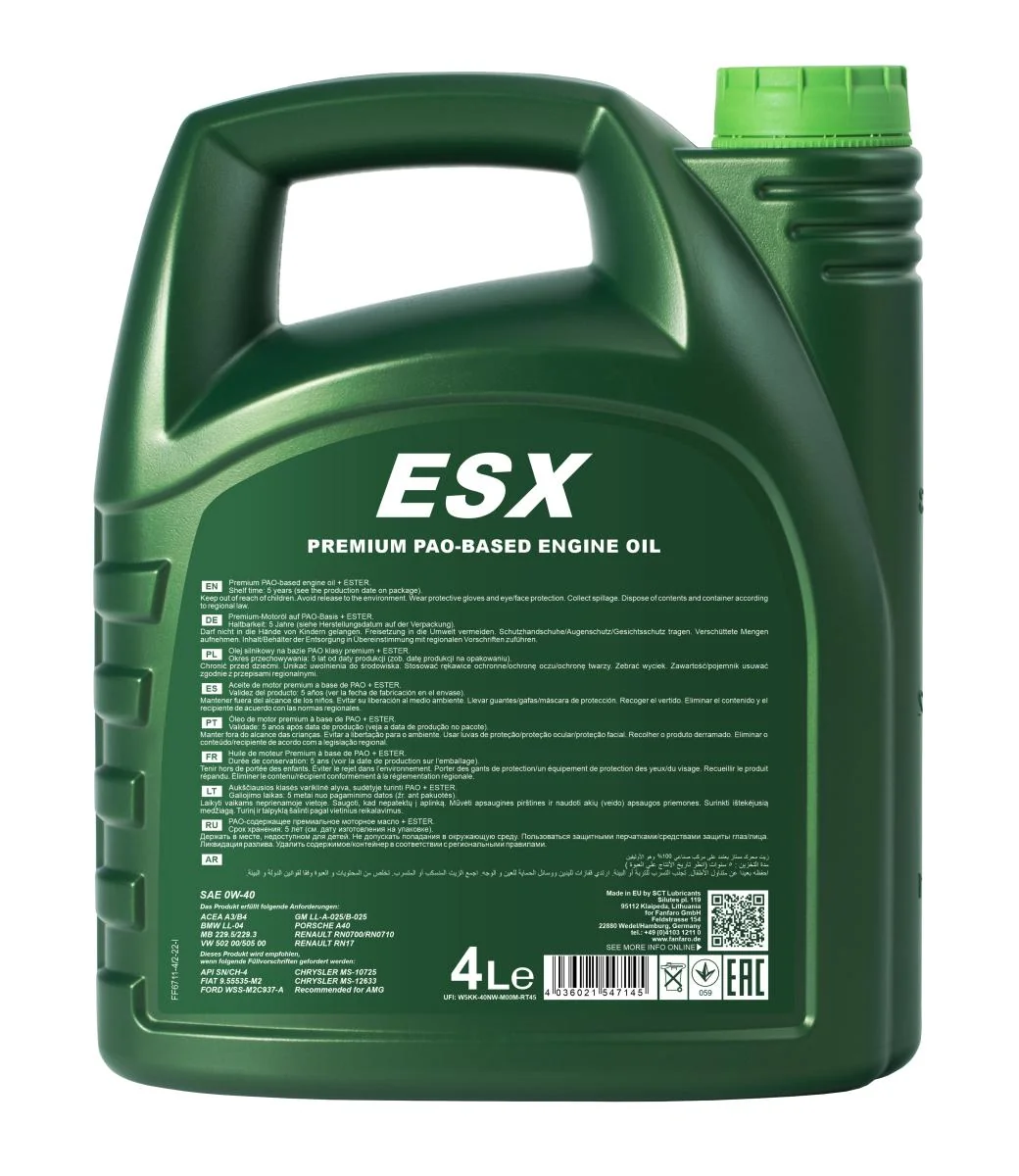 FANFARO - FF67114 - ESX 0W-40 4L