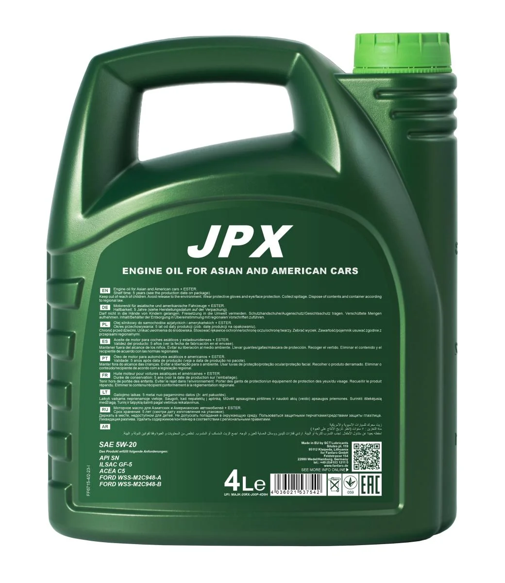 FANFARO - FF67154 - JPX 5W-20 4L