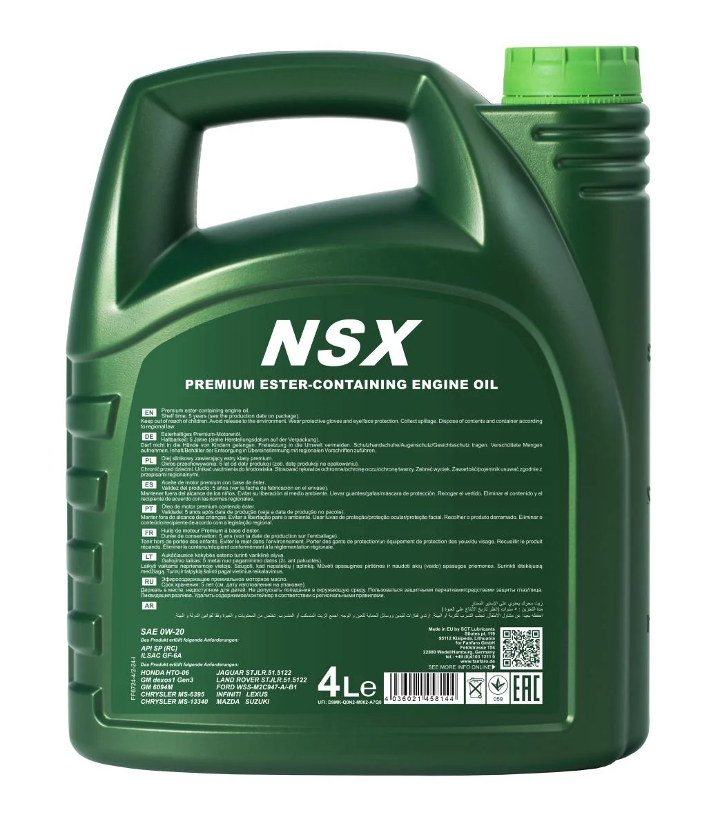 FANFARO - FF67244 - NSX 0W-20 4L