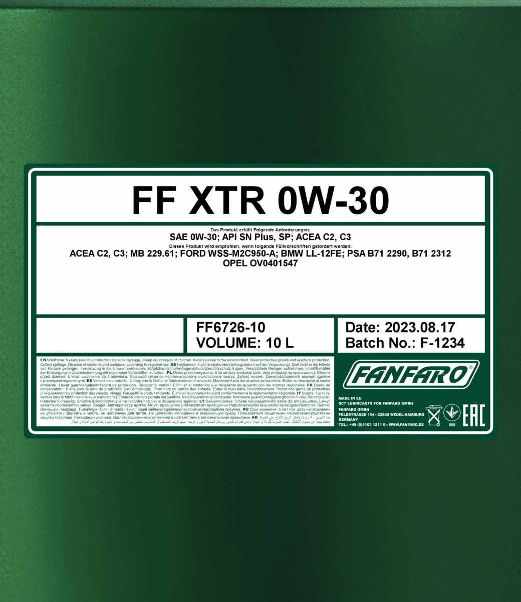 FANFARO - FF672610 - XTR 0W-30 10L
