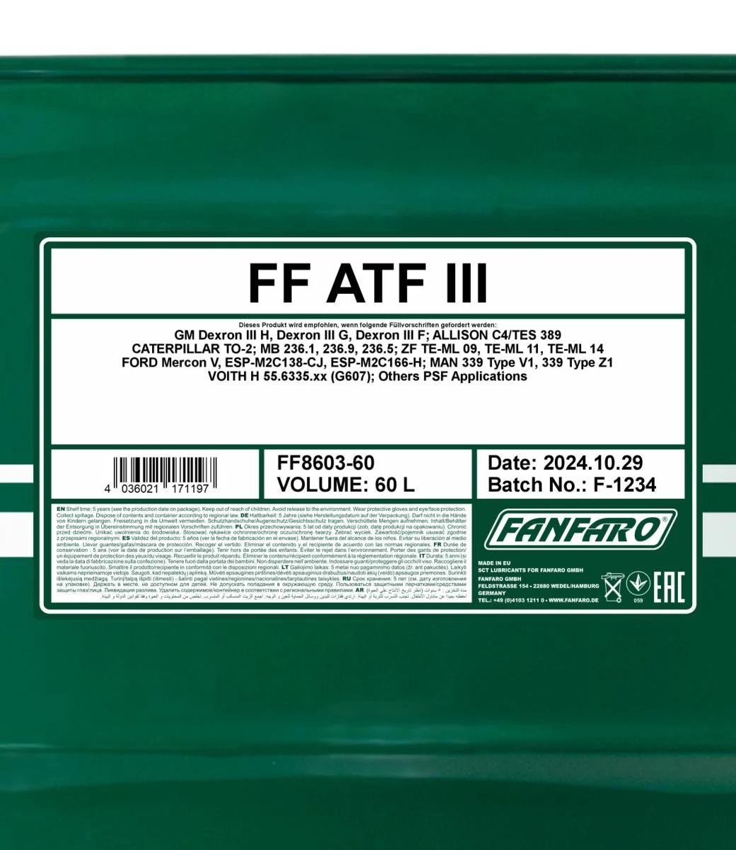 FANFARO - FF860360 - ATF III 60L