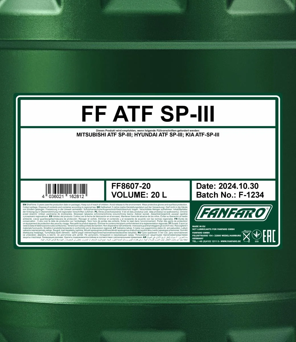 FANFARO - FF860720 - ATF SP III 20L