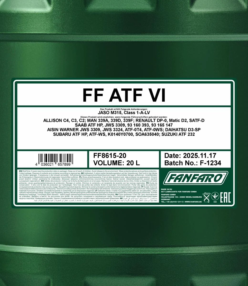 FANFARO - FF861520 - ATF VI 20L
