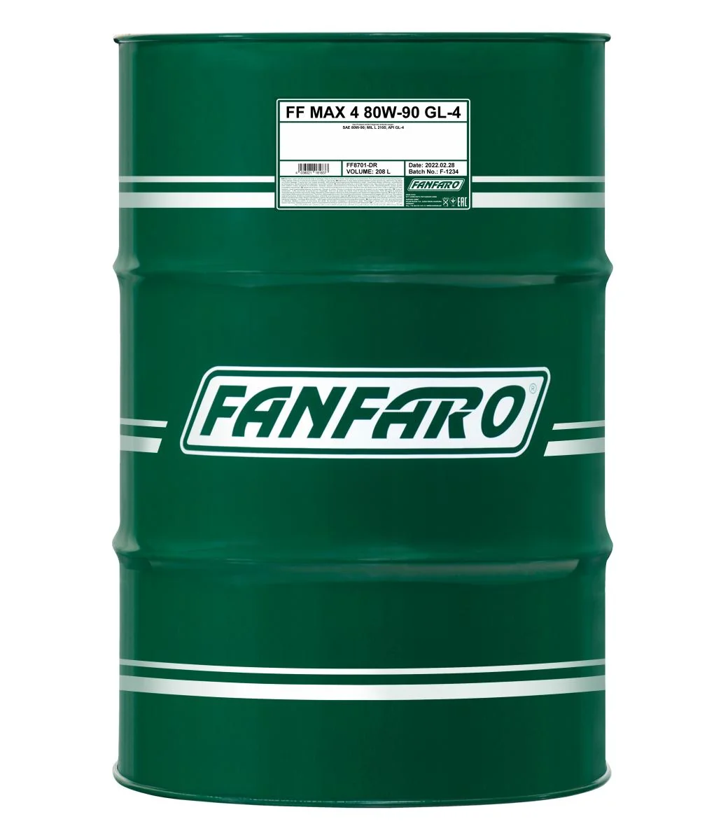 FANFARO - FF8701DR - MAX 4 80W-90 GL-4 208L