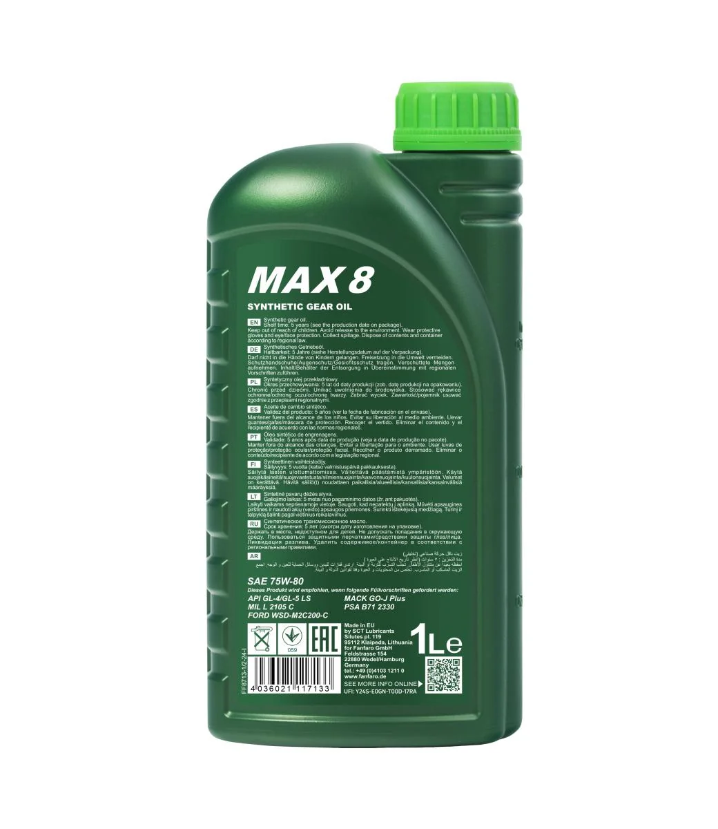FANFARO - FF87131 - MAX 8 SAE 75W-80 GL-4/GL-5 LS 1L