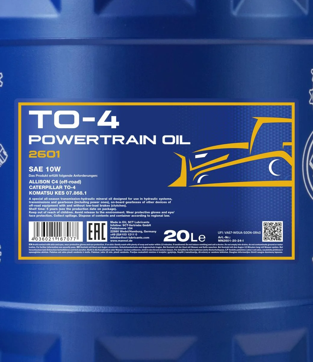MANNOL® - MN260120 - TO-4 Powertrain Oil SAE 10W 20L