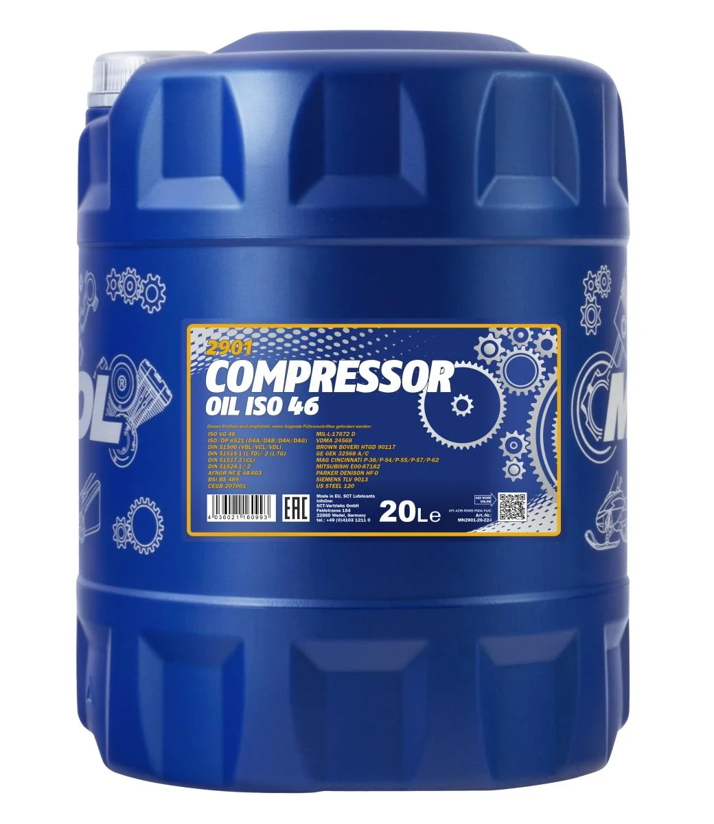 MANNOL® - MN290120 - Compressor Oil ISO 46 2901 20L