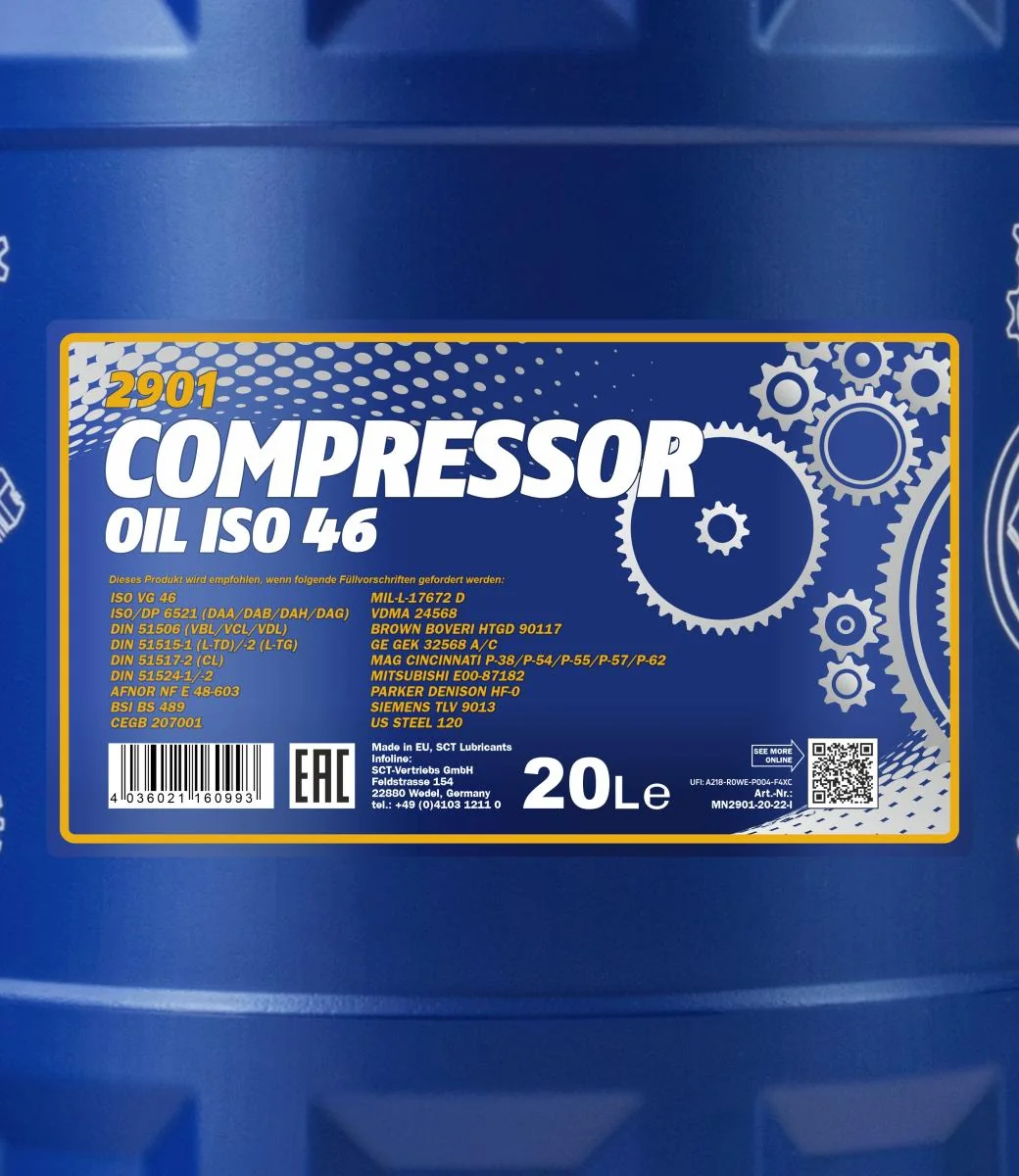 MANNOL® - MN290120 - Compressor Oil ISO 46 2901 20L