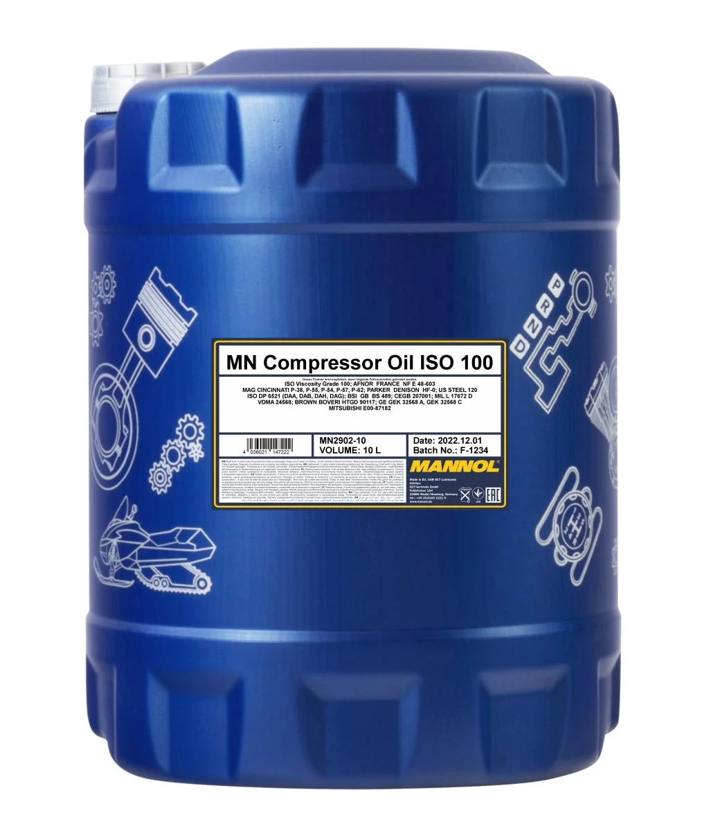 MANNOL® - MN290210 - Compressor Oil ISO 100 2902 10L
