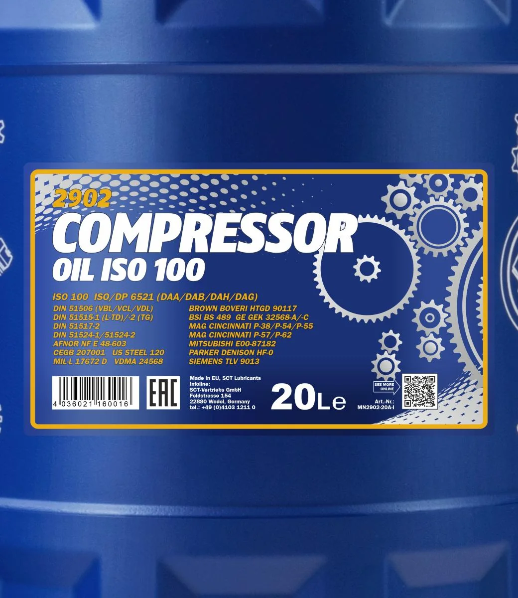 MANNOL® - MN290220 - Compressor Oil ISO 100 2902 20L