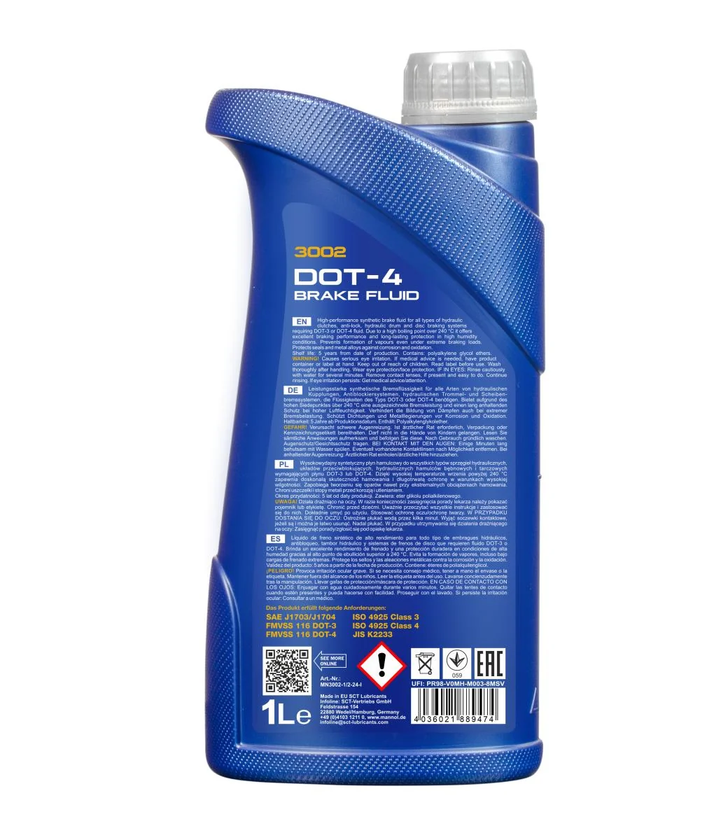 MANNOL® - MN30021 - Brake Fluid DOT-4 3002 1L