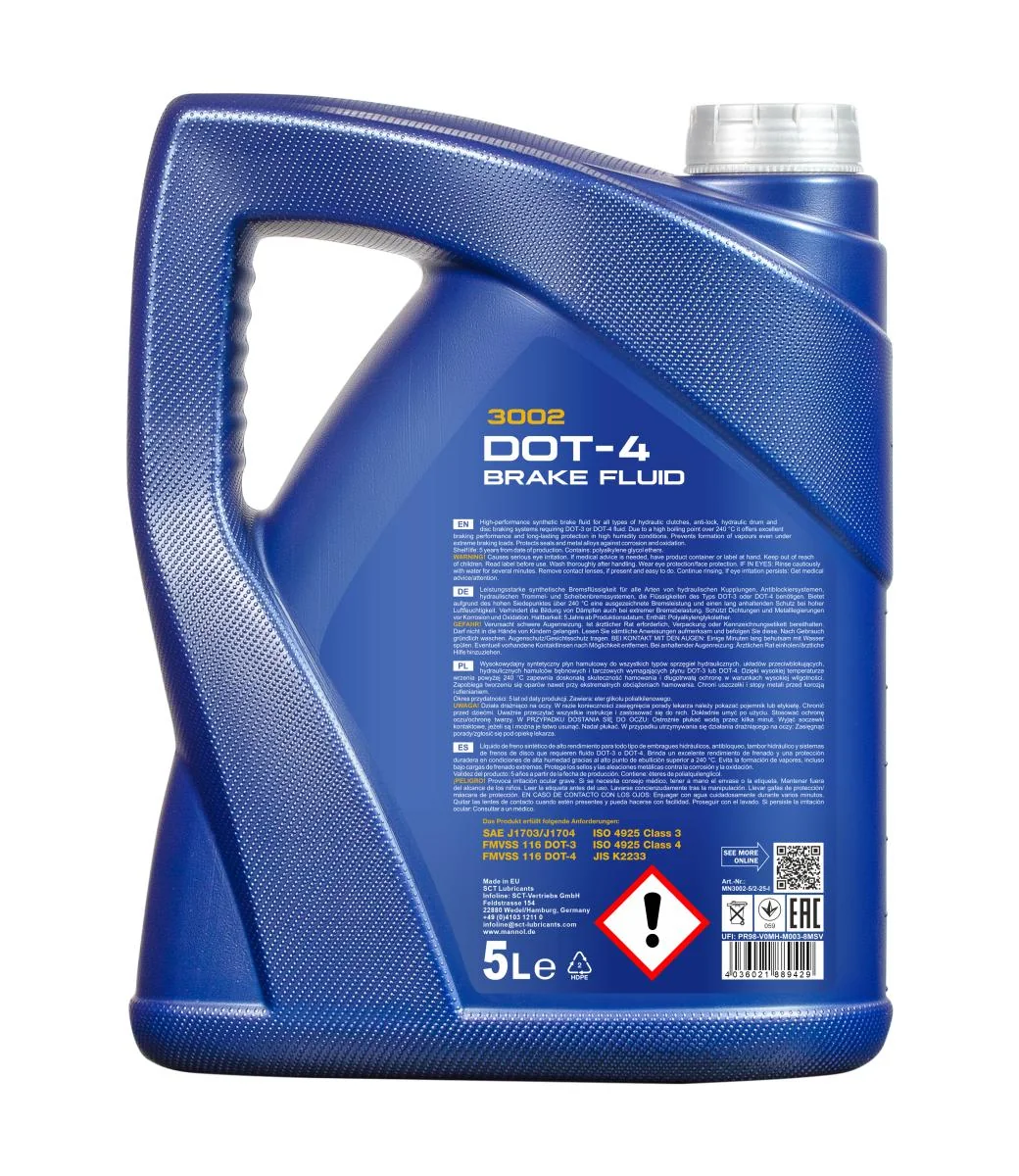MANNOL® - MN30025 - Brake Fluid DOT-4 3002 5L