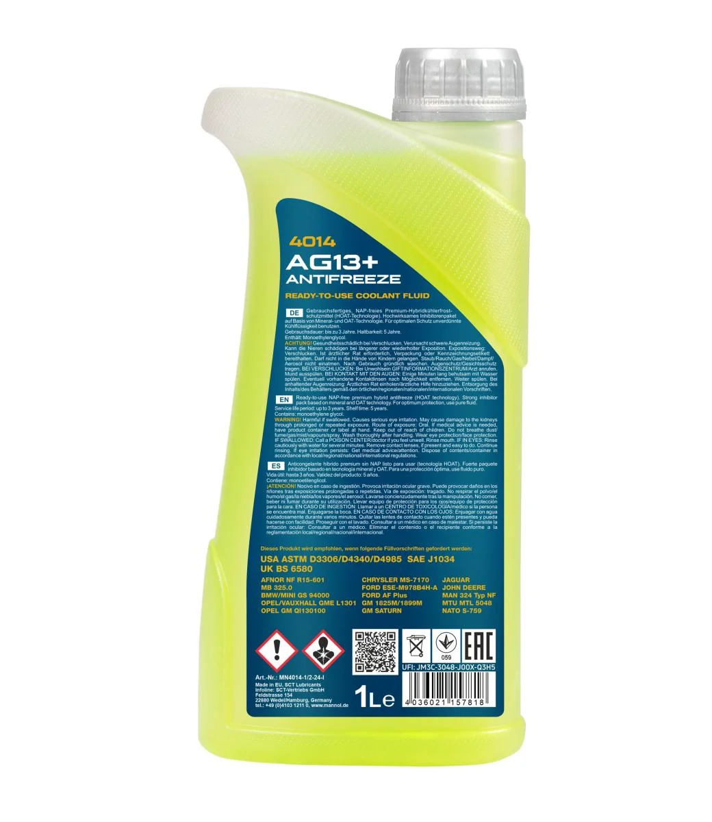 MANNOL® - MN40141 - Antifreeze AG13+ (-40) Advanced 1L