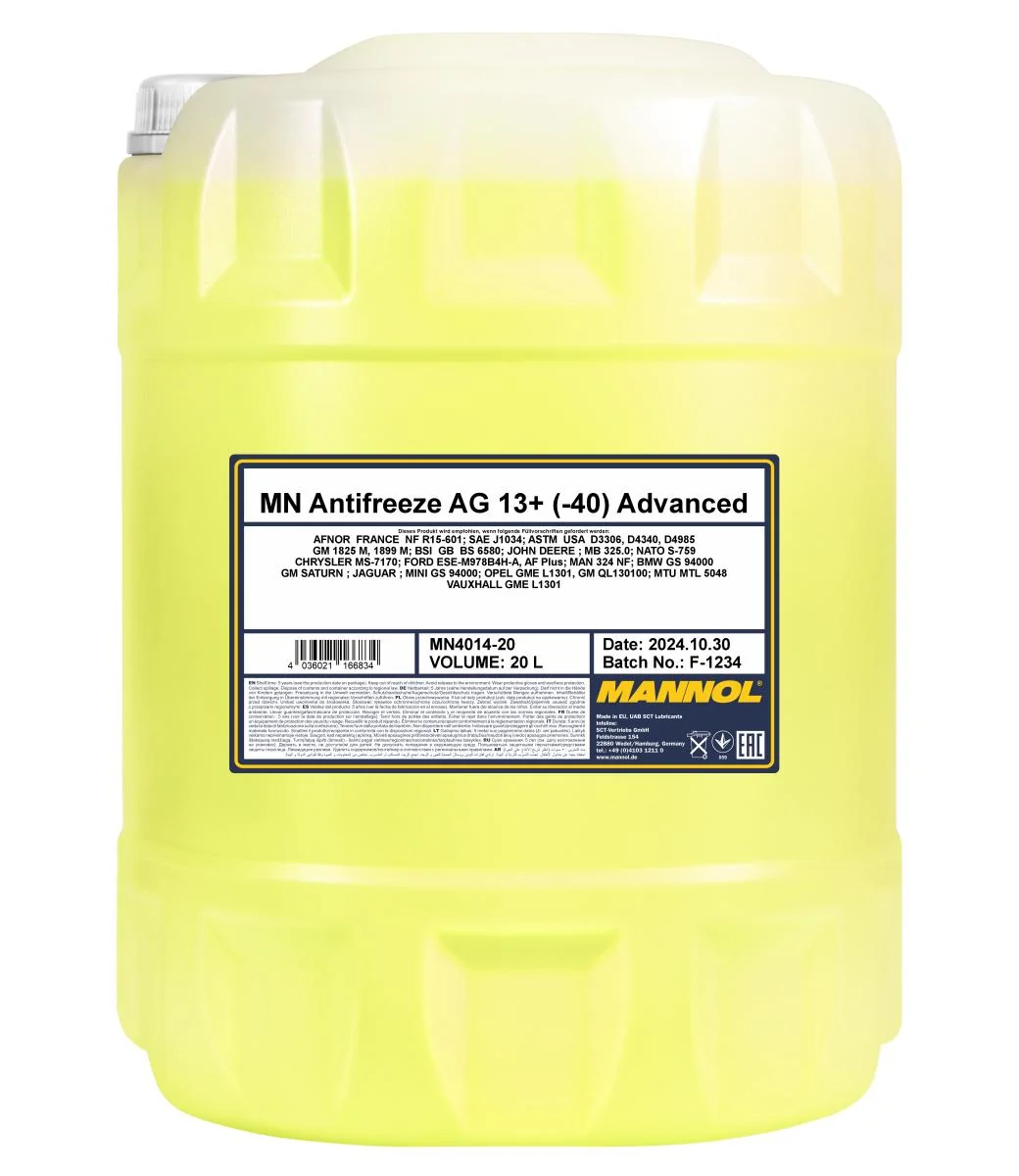 MANNOL® - MN401420 - Antifreeze AG13+ (-40) Advanced 20L