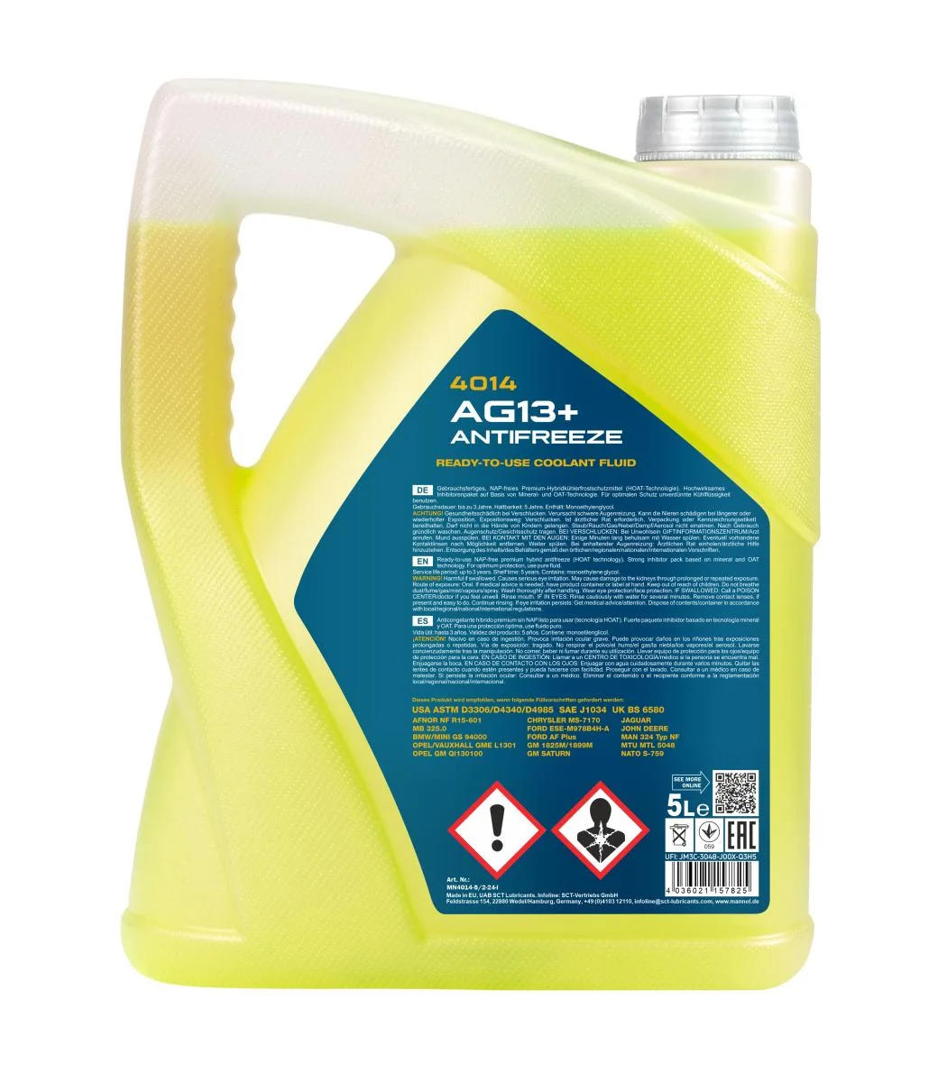 MANNOL® - MN40145 - Antifreeze AG13+ (-40) Advanced 5L