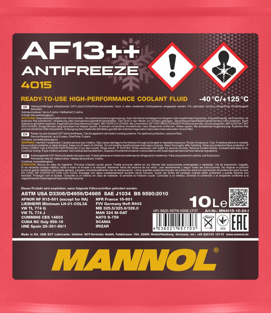 MANNOL® - MN401510 - Antifreeze AF13++ (-40) 10L