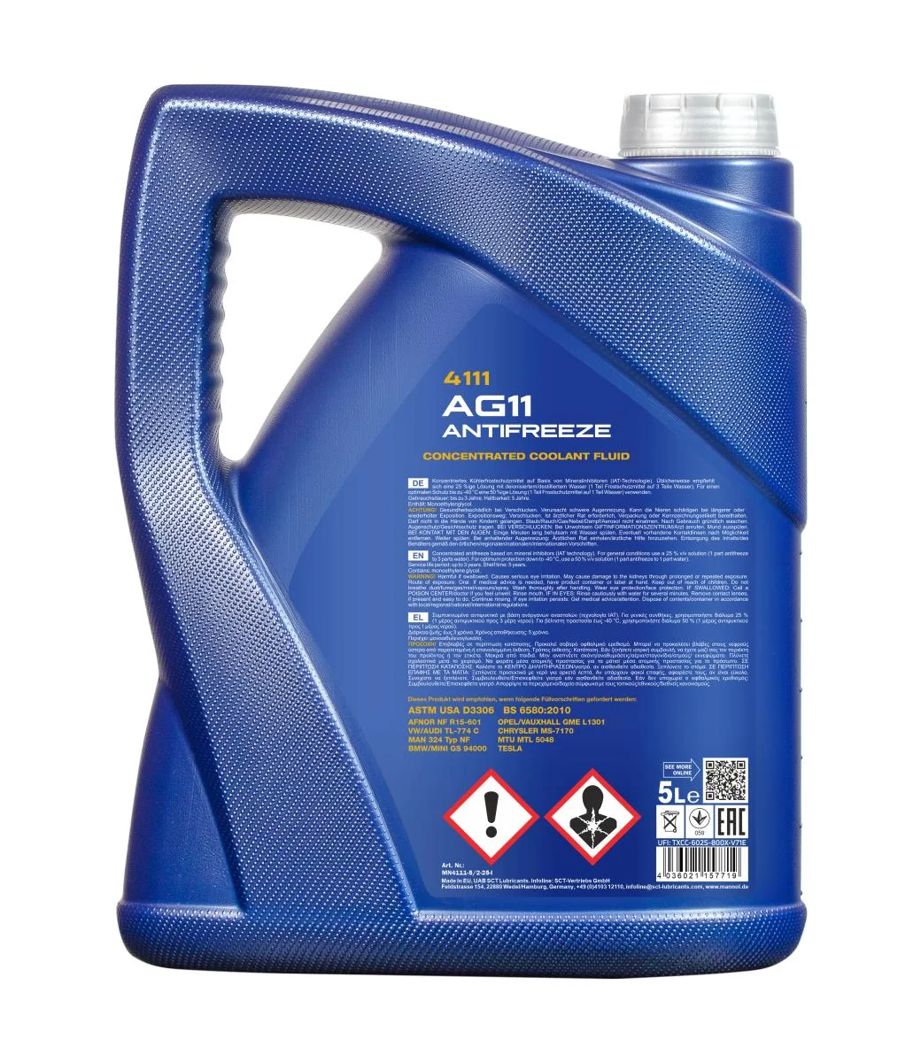 MANNOL® - MN41115 - Antifreeze AG11 Longterm 5L
