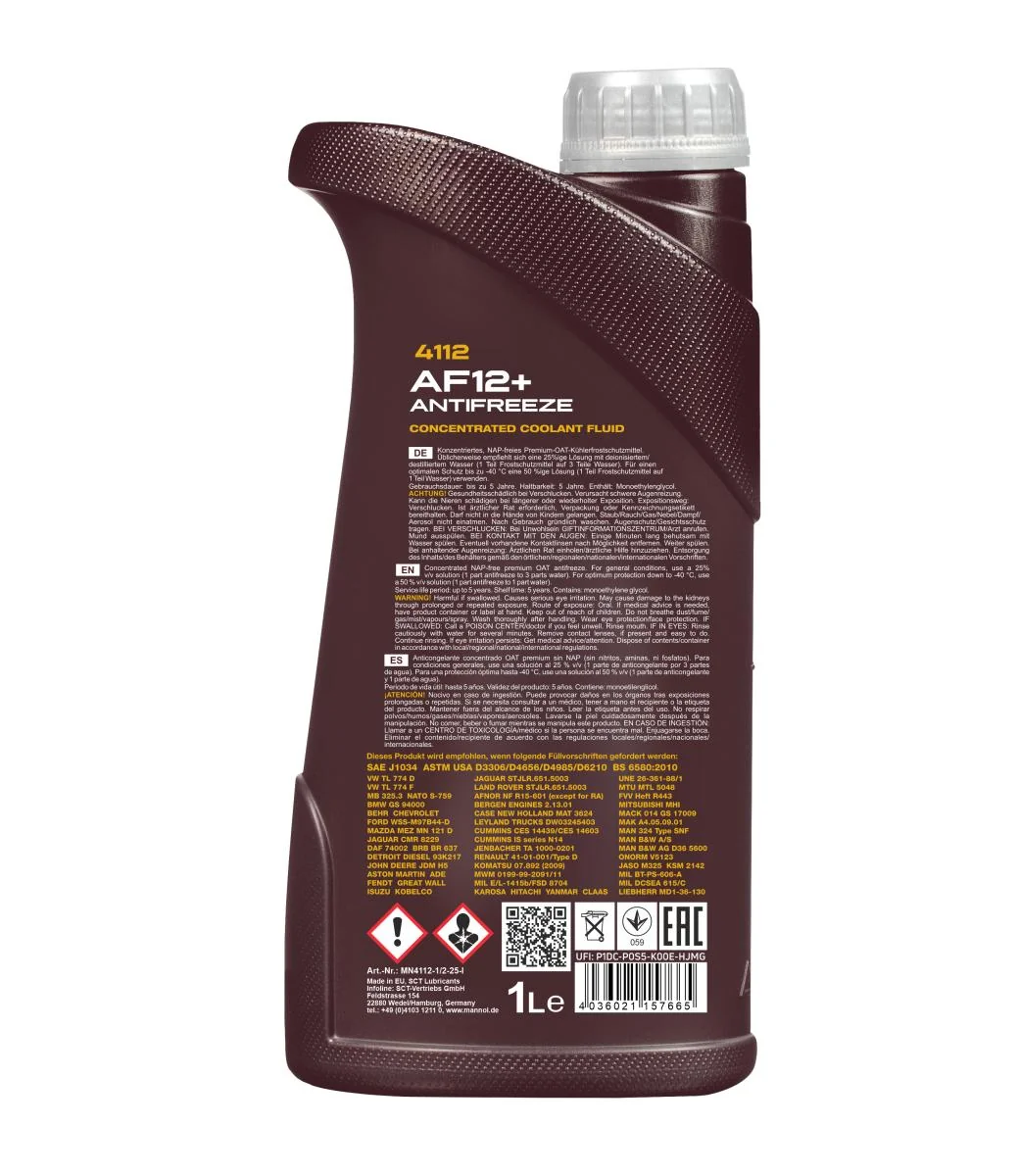 MANNOL® - MN41121 - Antifreeze AF12+ Longlife 1L