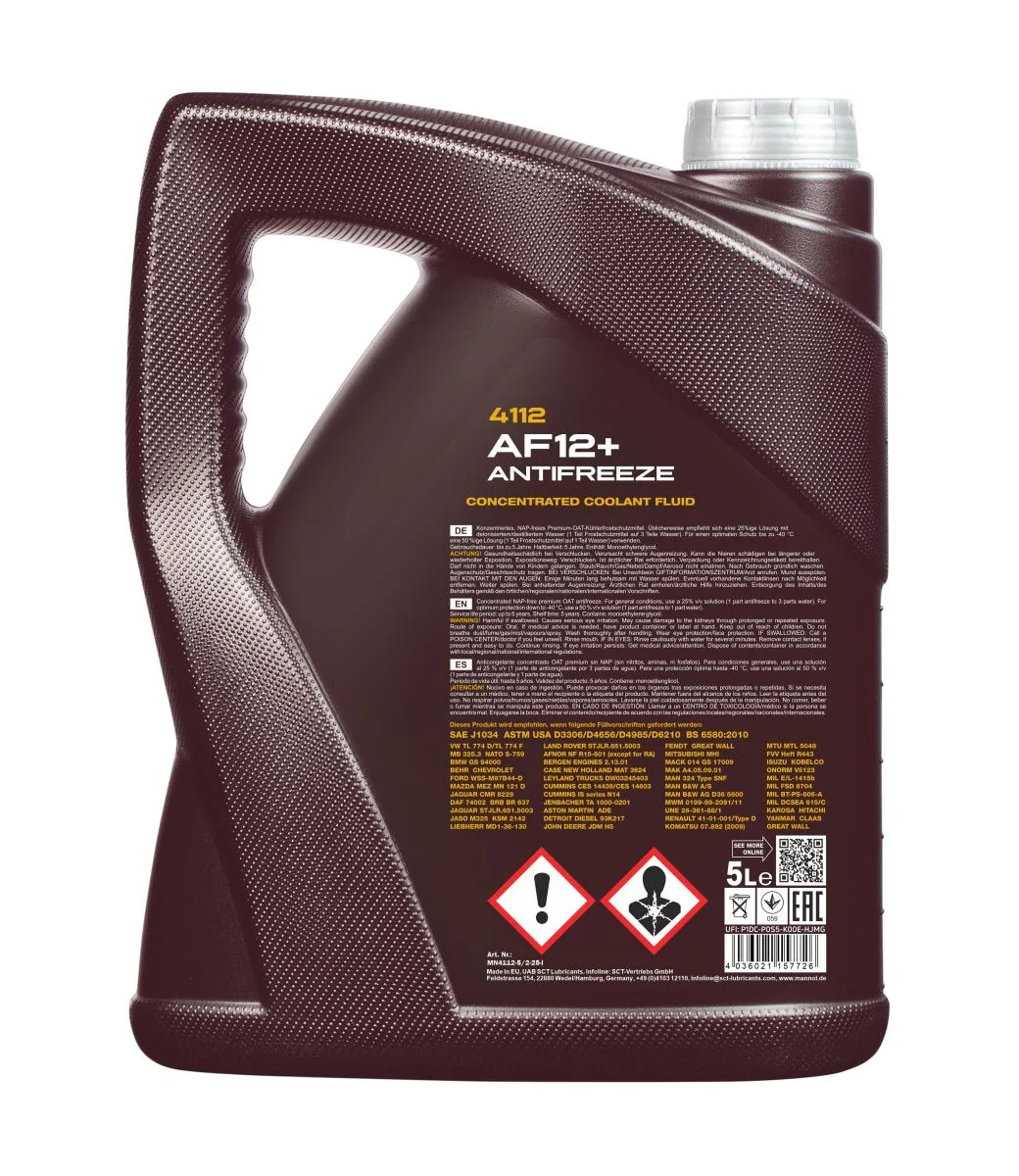 MANNOL® - MN41125 - Antifreeze AF12+ Longlife 5L