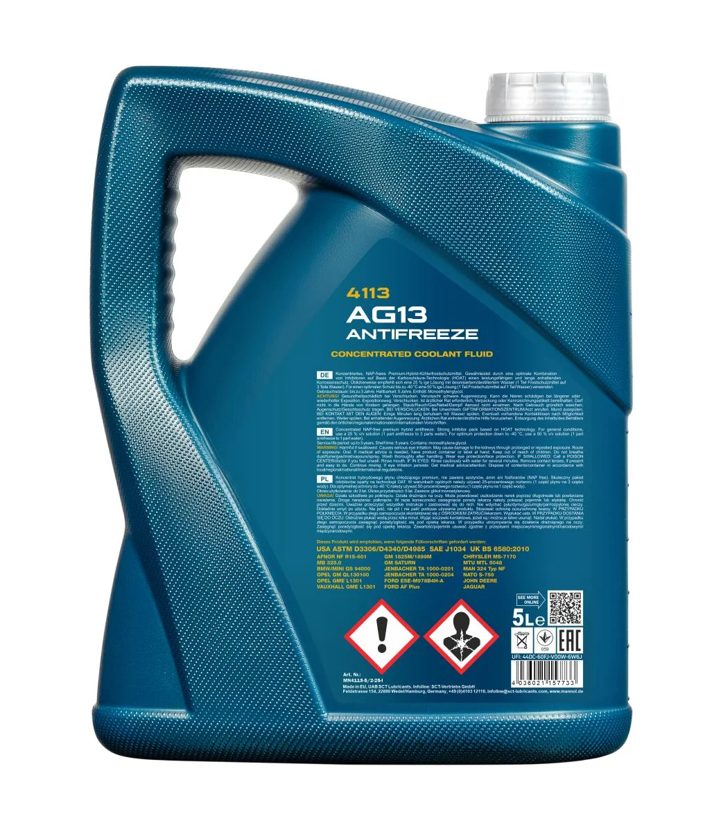 MANNOL® - MN41135 - Antifreeze AG13 Hightec 5L
