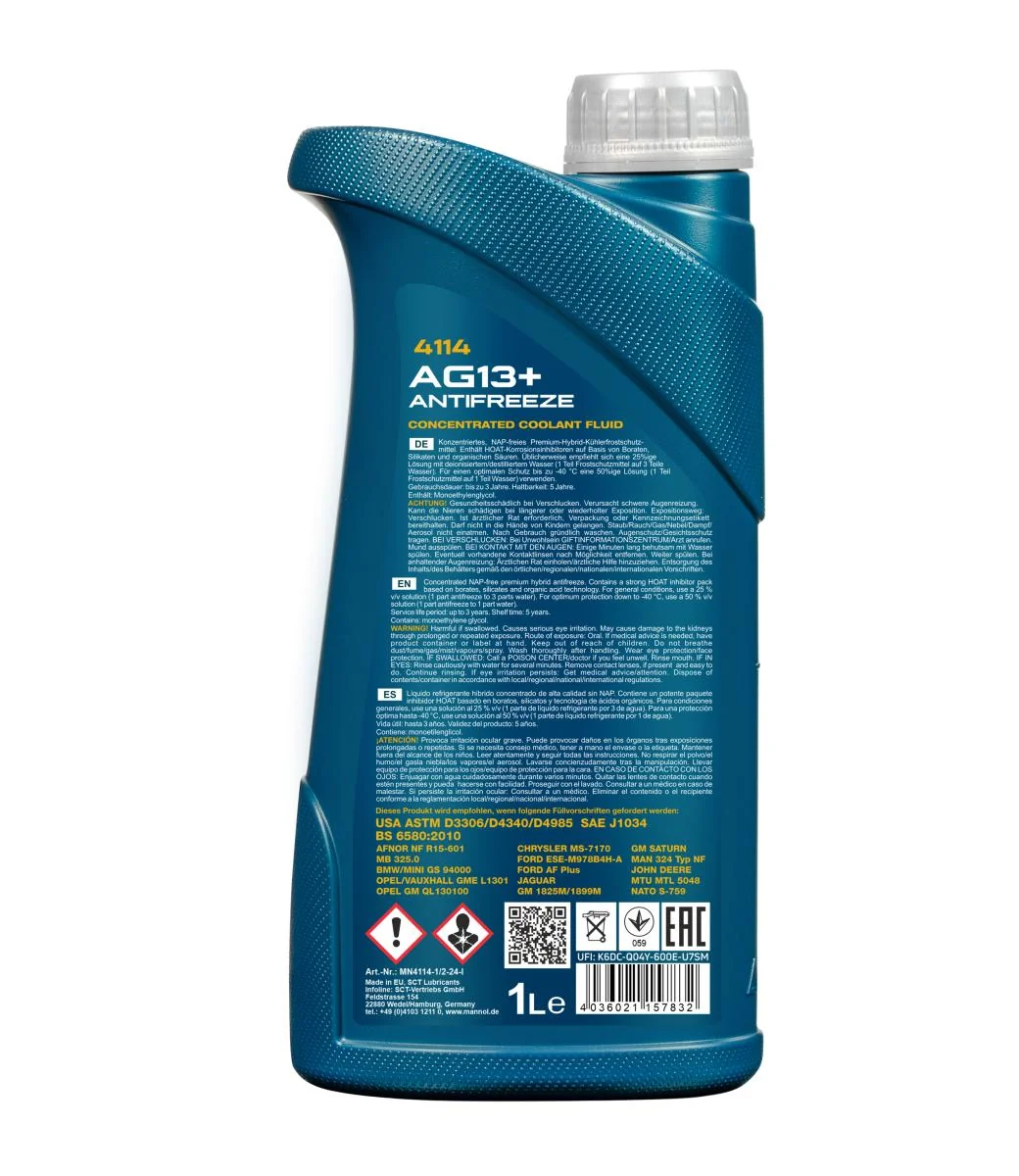 MANNOL® - MN41141 - Antifreeze AG13+ Advanced 1L