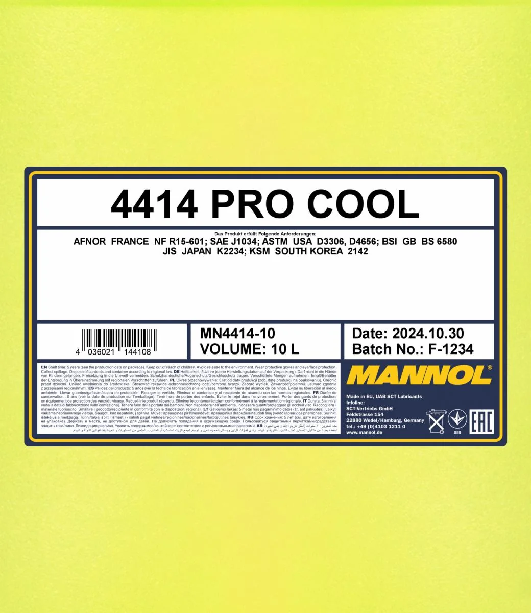 MANNOL® - MN441410 - Pro Cool 4414 10L