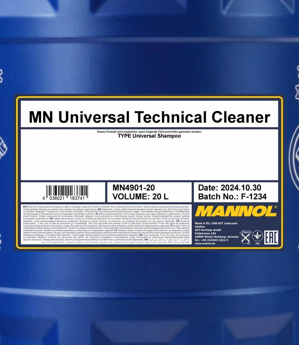 MANNOL® - MN490120 - Universal Technical Cleaner 4901 20L