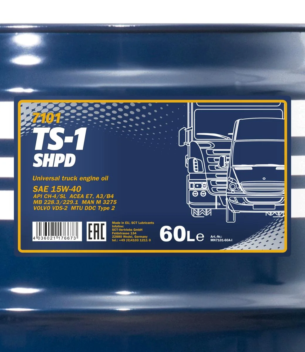 MANNOL® - MN710160 - TS-1 SHPD 15W-40 60L