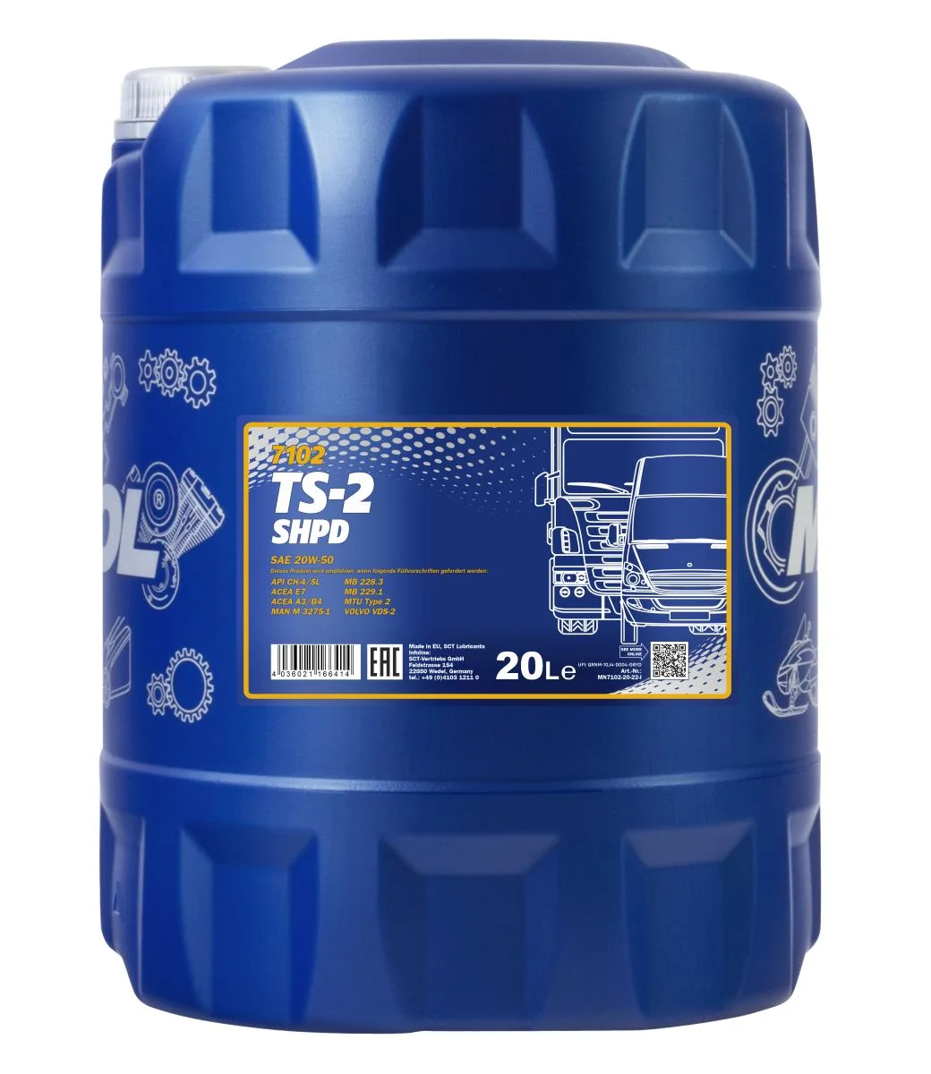 MANNOL® - MN710220 - TS-2 SHPD 20W-50 20L
