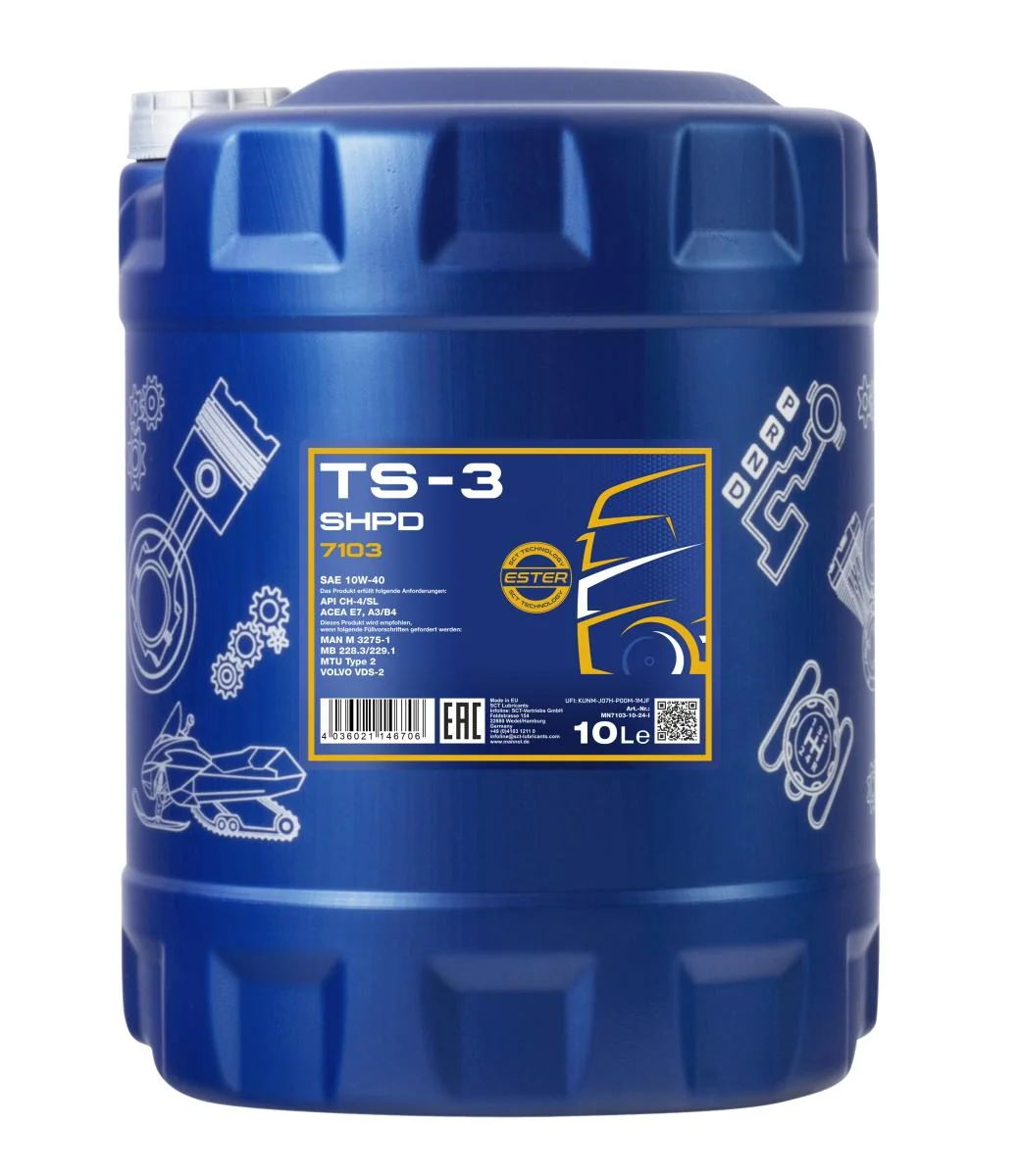 MANNOL® - MN710310 - TS-3 SHPD 10W-40 Mineral 10L