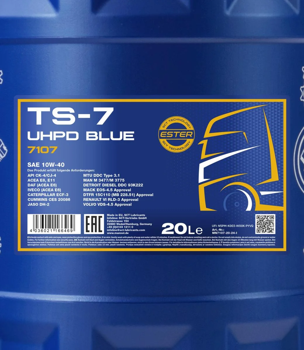 MANNOL® - MN710720 - TS-7 UHPD 10W-40 Blue 20L