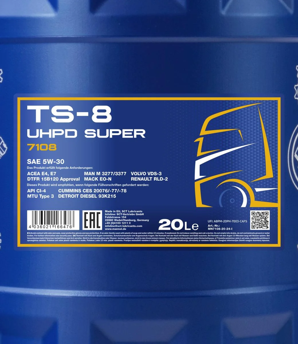 MANNOL® - MN710820 - TS-8 UHPD 5W-30 Super 20L