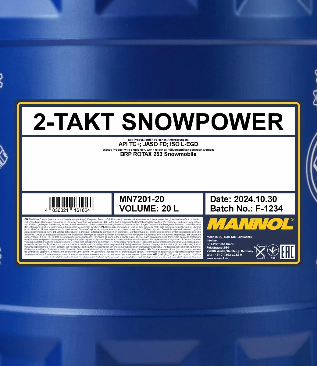 MANNOL® - MN720120 - 2-Stroke Snowpower 20L