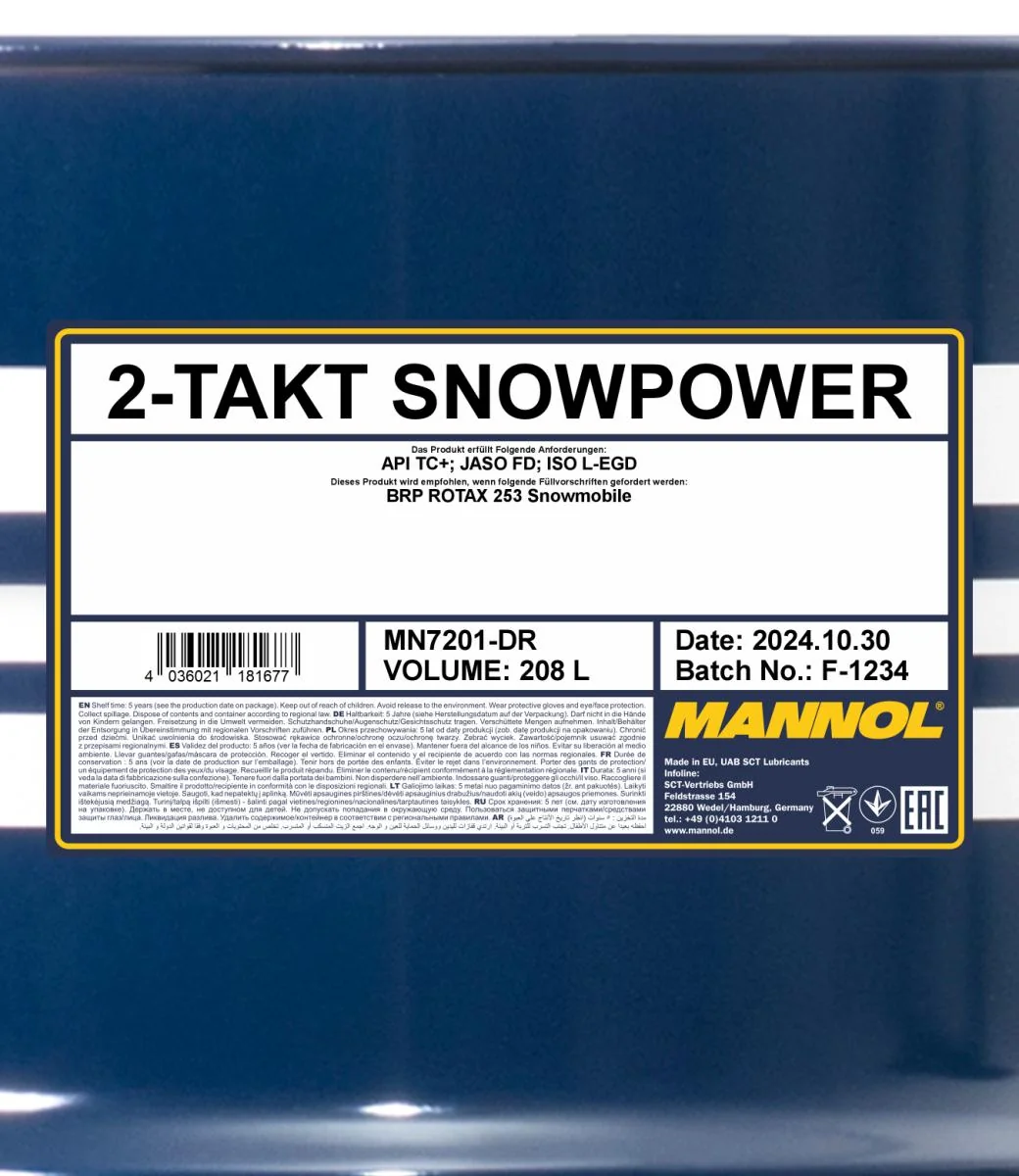 MANNOL® - MN7201DR - 2-Stroke Snowpower 208L