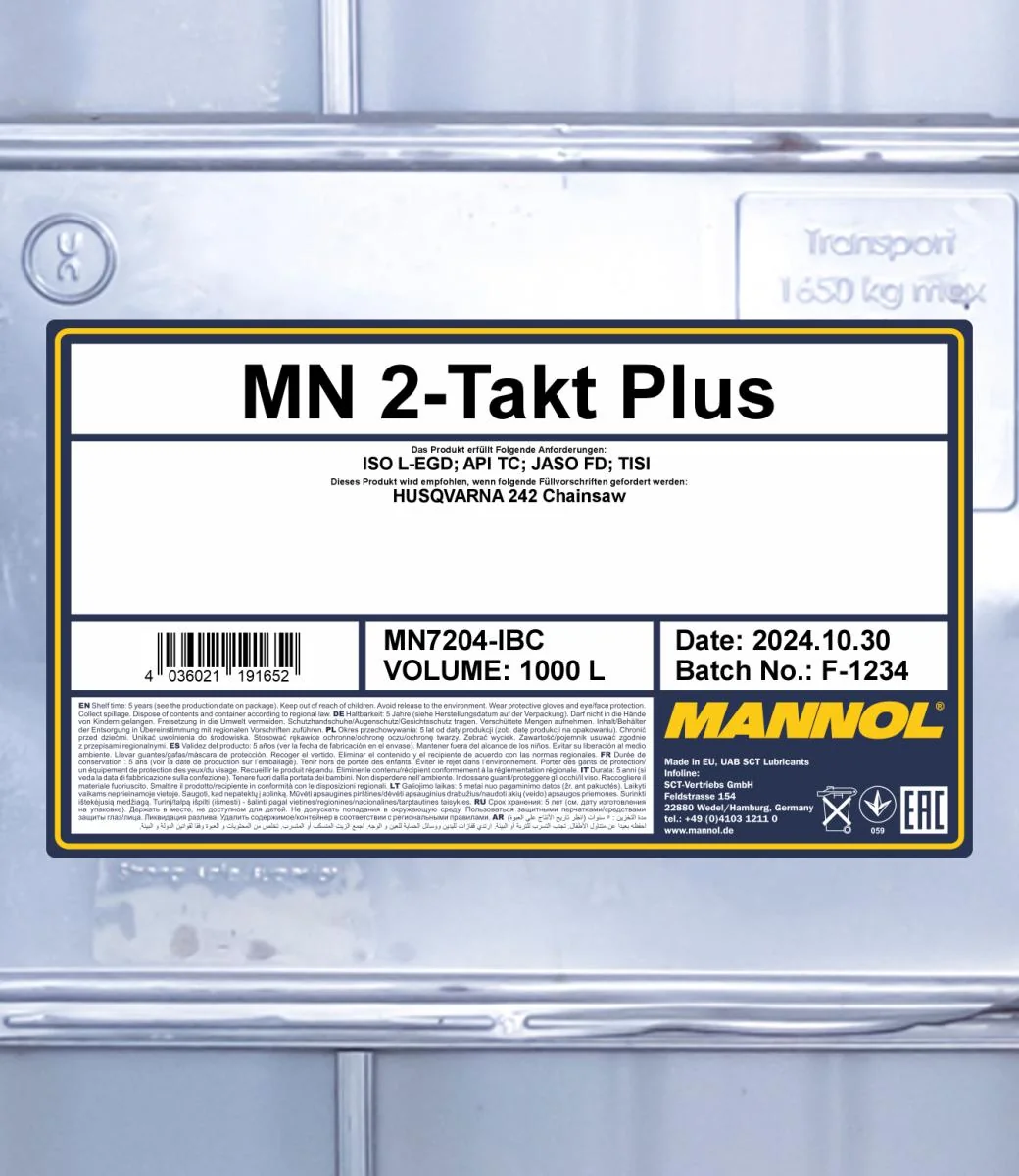 MANNOL® - MN7204IBC - 2-Stroke Plus 1000L