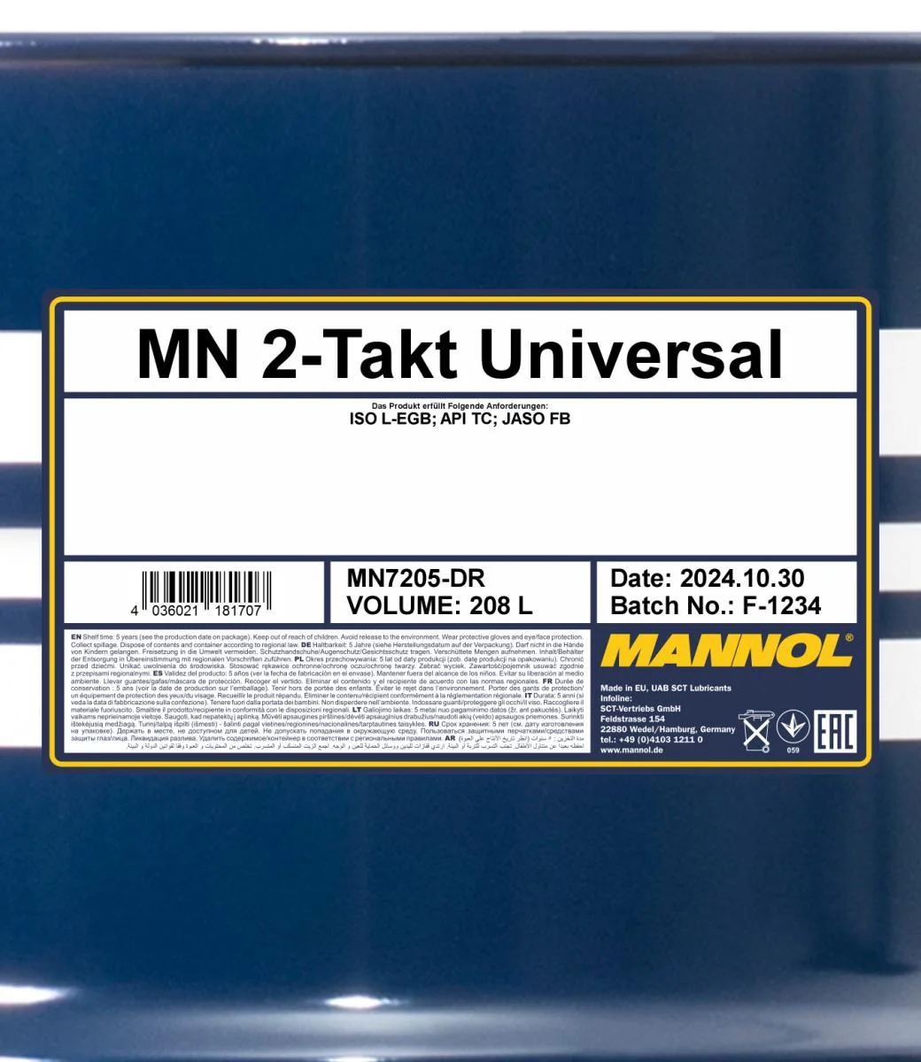 MANNOL® - MN7205DR - 2-Stroke Universal 208L